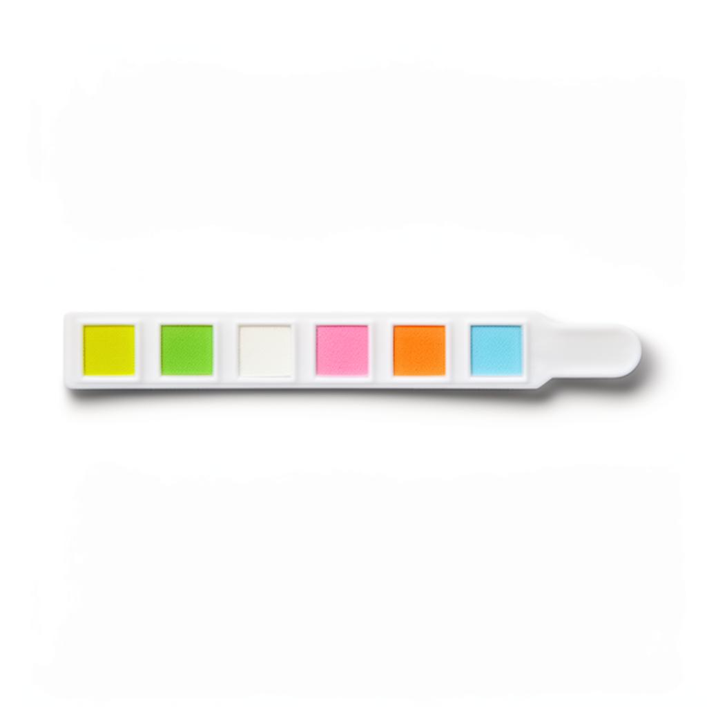 Water test strip with color pads